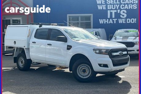 White 2017 Ford Ranger Crew Cab Chassis XL 3.2 (4X4)