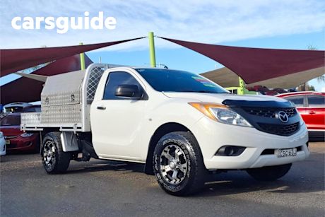 White 2013 Mazda BT-50 Cab Chassis XT (4X2)