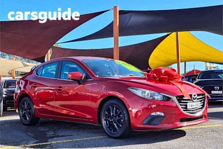 Red 2013 Mazda 3 Hatchback Maxx