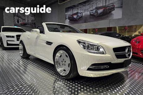 White 2014 Mercedes-Benz SLK250 Convertible