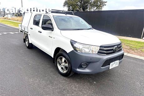 White 2020 Toyota Hilux Double Cab Pick Up Workmate