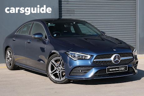 Blue 2022 Mercedes-Benz CLA200 Coupe