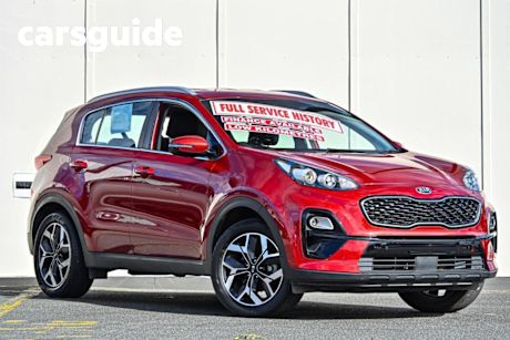 Red 2019 Kia Sportage Wagon SI Premium (fwd)