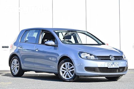 Blue 2012 Volkswagen Golf Hatchback 103 TDI Comfortline Bluemotion