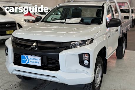 White 2020 Mitsubishi Triton Cab Chassis GLX