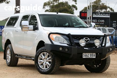 White 2013 Mazda BT-50 Dual Cab Utility XT (4X4)