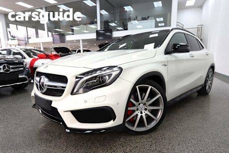 White 2015 Mercedes-Benz GLA45 Wagon AMG 4Matic