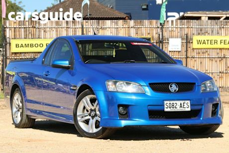 Blue 2009 Holden Commodore Utility SV6