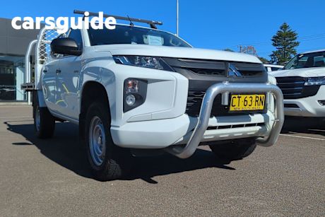 White 2018 Mitsubishi Triton Double Cab Pick Up GLX Adas (4X4)