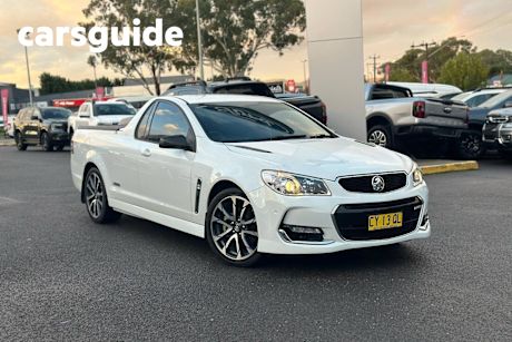 White 2017 Holden UTE Utility SS