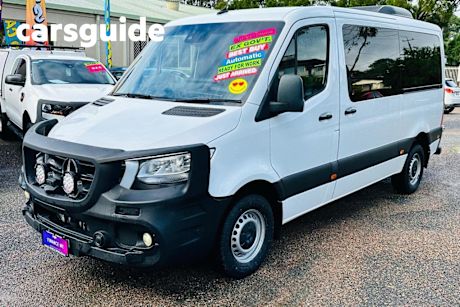 White 2019 Mercedes-Benz Sprinter Commercial 419CDI Low Roof MWB 7G-Tronic + RWD