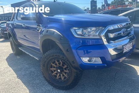 Blue 2016 Ford Ranger Dual Cab Utility XLT 3.2 (4X4)
