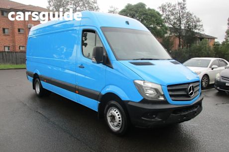 Blue 2015 Mercedes-Benz Sprinter Van 516CDI LWB Hi Roof