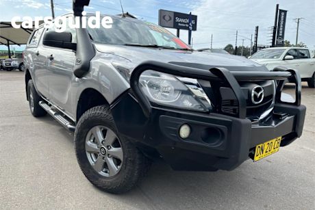Grey 2015 Mazda BT-50 Dual Cab Utility XT (4X4)