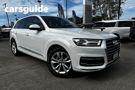 White 2017 Audi Q7 Wagon 3.0 TDI Quattro