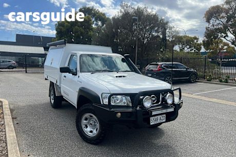 White 2013 Nissan Patrol Ute Tray DX