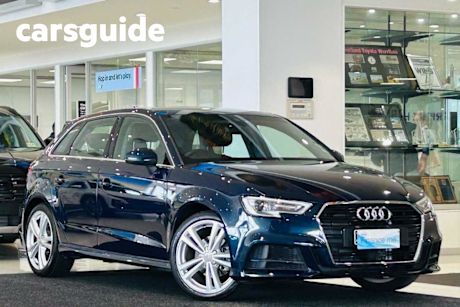 Blue 2020 Audi A3 Sportback 35 Tfsi S Line Plus