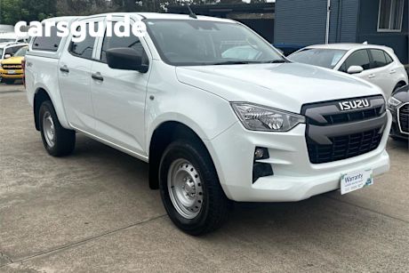 White 2021 Isuzu D-MAX Crew Cab Utility SX (4X4)