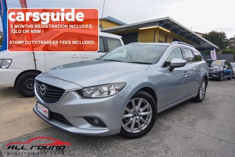 Silver 2015 Mazda 6 Wagon Sport