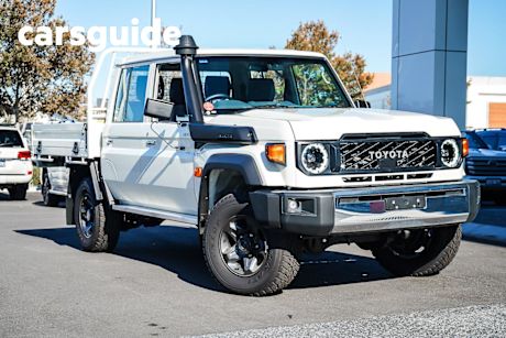 White 2024 Toyota Landcruiser 70 Series Double Cab Chassis LC79 GXL