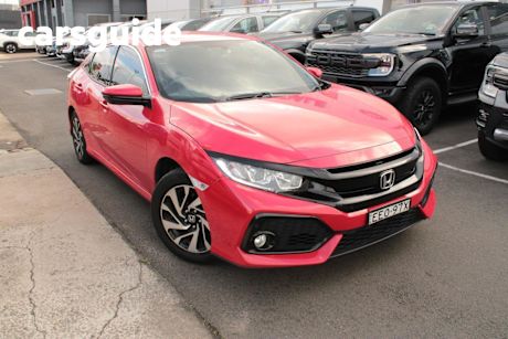 Red 2019 Honda Civic Hatchback VTI-S