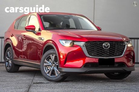 Red 2025 Mazda CX-60 Wagon P50E Evolve Phev