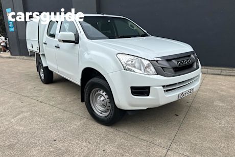 White 2015 Isuzu D-MAX Crew Cab Utility SX HI-Ride (4X2)