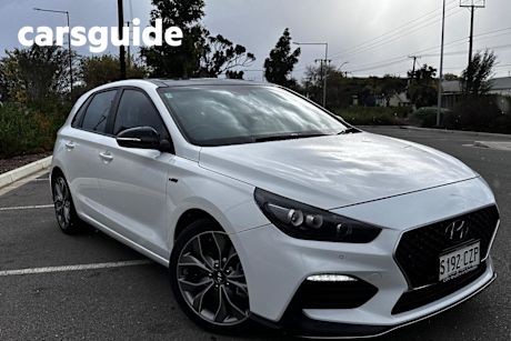 White 2020 Hyundai I30 Hatchback N Line Premium