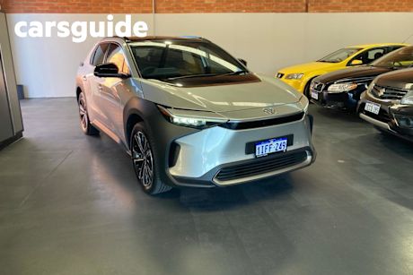 Silver 2024 Toyota BZ4X Wagon AWD YEAM15R