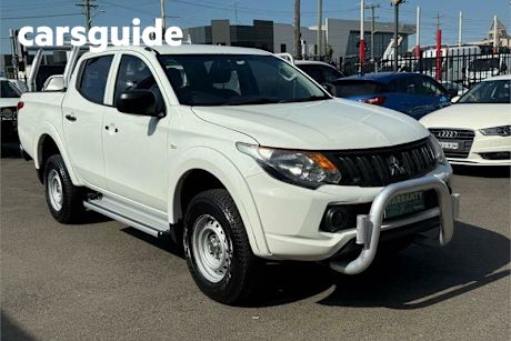 White 2016 Mitsubishi Triton Dual Cab Utility GLX