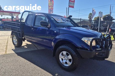 Blue 2009 Nissan Navara King Cab Chassis RX (4X4)