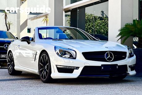 White 2016 Mercedes-Benz SL63 Convertible