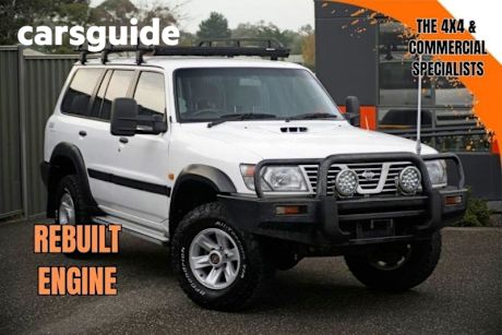White 2000 Nissan Patrol Wagon ST (4X4)