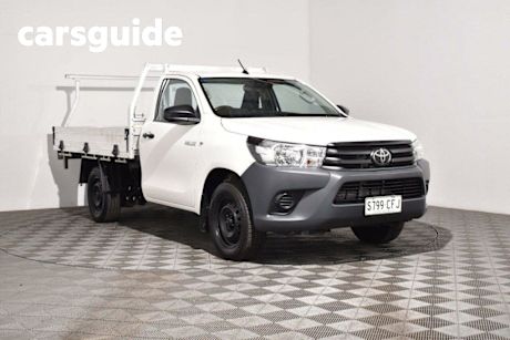 White 2020 Toyota Hilux Cab Chassis Workmate
