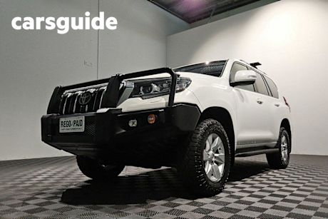 White 2020 Toyota Landcruiser Prado Wagon GXL Flat Tailgate