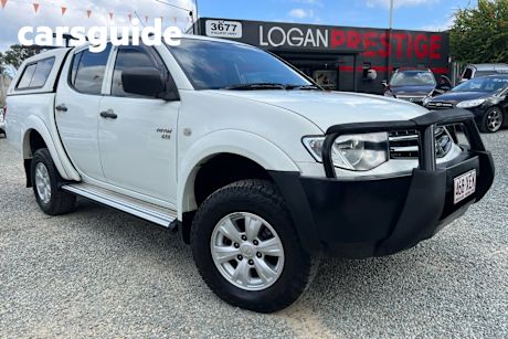 White 2011 Mitsubishi Triton Double Cab Utility GLX-R (4X4)