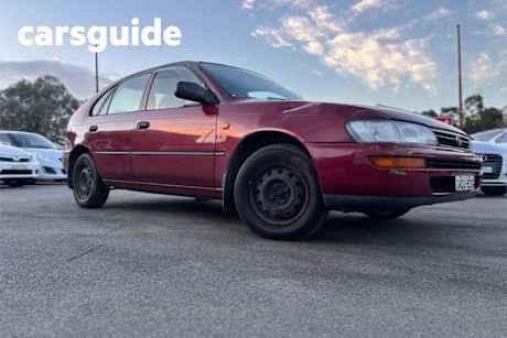 Red 1995 Toyota Corolla Liftback CSI Seca