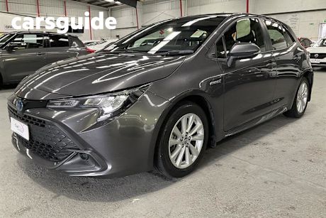 Grey 2023 Toyota Corolla Hatchback Ascent Sport + Conv PK Hybrid