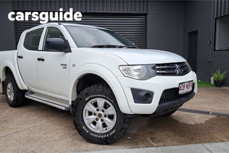 White 2012 Mitsubishi Triton Double Cab Utility GLX (4X4)