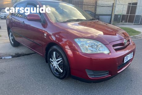 Red 2006 Toyota Corolla Wagon Ascent