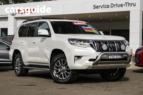 White 2020 Toyota Prado Wagon