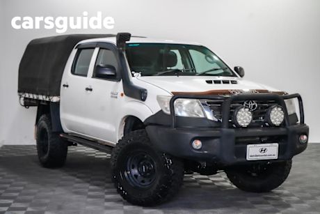 White 2012 Toyota Hilux Dual Cab Pick-up SR (4X4)