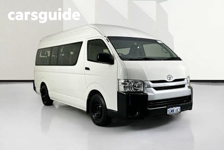 White 2018 Toyota Hiace Bus Commuter