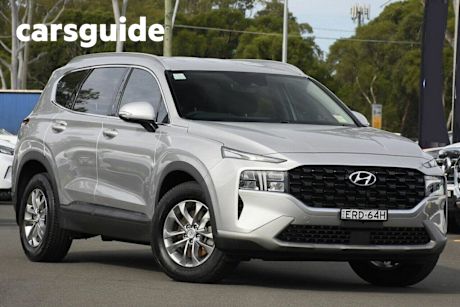 Silver 2021 Hyundai Santa FE Wagon Active Crdi (awd)