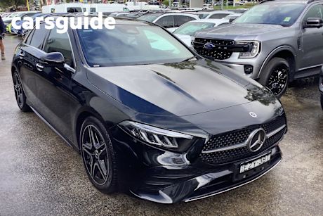 Black 2023 Mercedes-Benz A200 Hatchback Mhev