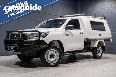 White 2020 Toyota Hilux Cab Chassis SR (4X4)