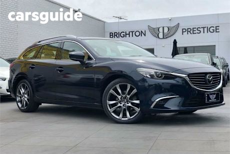 Blue 2016 Mazda 6 Wagon Atenza