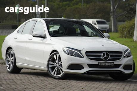 White 2016 Mercedes-Benz C200 Sedan D