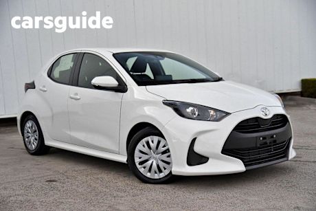 White 2024 Toyota Yaris Hatchback Ascent Sport