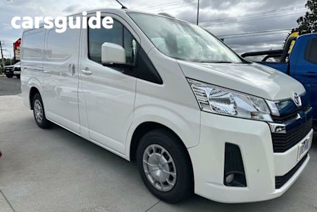White 2021 Toyota Hiace Van LWB (4 Door Option)